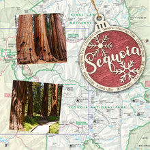 Load image into Gallery viewer, Sequoia National Park Christmas Ornament - Round