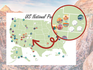 USA National Parks Map