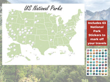 Load image into Gallery viewer, USA National Parks Map