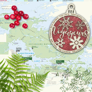 Voyageurs National Park Christmas Ornament - Round