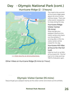 7 Day Washington National Park Itinerary - Olympic, Mount Rainier, North Cascades