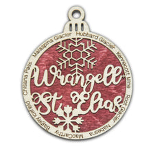 Load image into Gallery viewer, Wrangell-St. Elias National Park Christmas Ornament - Round