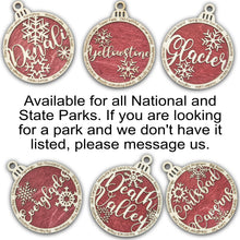 Load image into Gallery viewer, Glacier National Park Christmas Ornament - Round