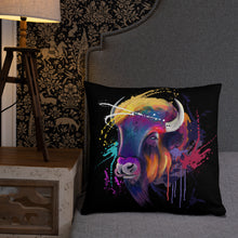Load image into Gallery viewer, Bison Head Pillow