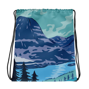 Glacier National Park Drawstring bag