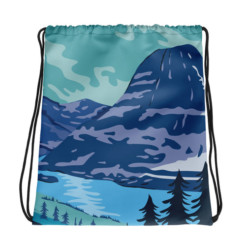Glacier National Park Drawstring bag