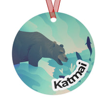 Load image into Gallery viewer, Katmai National Park Metal Ornament