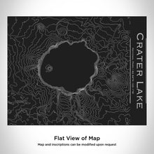 Load image into Gallery viewer, Crater Lake National Park Topographic Map Water Bottle