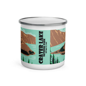 Crater Lake Enamel Mug