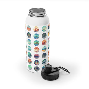 National Park Stainless Steel Water Bottle, Sports Lid