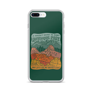 "National Parks are on my Bucket List" iPhone Case