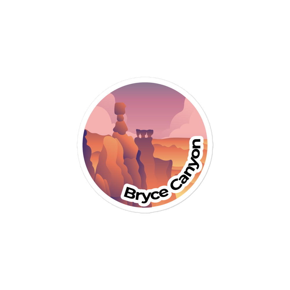 Bryce Canyon National Park Sticker | Bryce Canyon Round Sticker ...