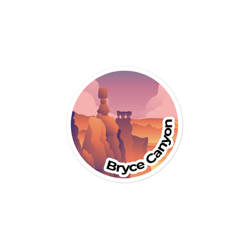 Bryce Canyon National Park Sticker | Bryce Canyon Round Sticker