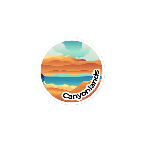 Canyonlands National Park Sticker | Canyonlands Round Sticker