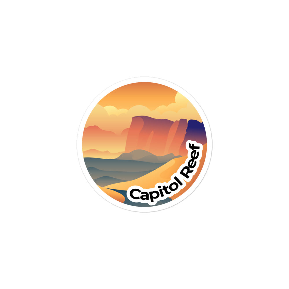 Capitol Reef National Park Sticker | Capitol Reef Round Sticker