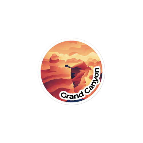 Grand Canyon National Park Sticker | Grand Canyon Round Sticker