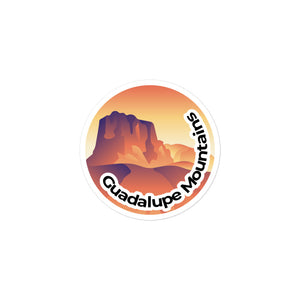 Guadalupe Mountains National Park Sticker | Guadalupe Mountains Round Sticker