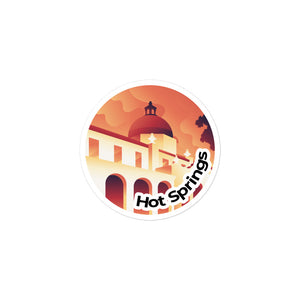 Hot Springs National Park Sticker | Hot Springs Round Sticker