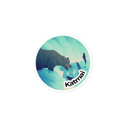 Katmai National Park Sticker | Katmai Round Sticker