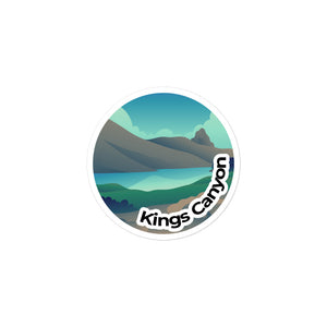 Kings Canyon National Park Sticker | Kings Canyon Round Sticker