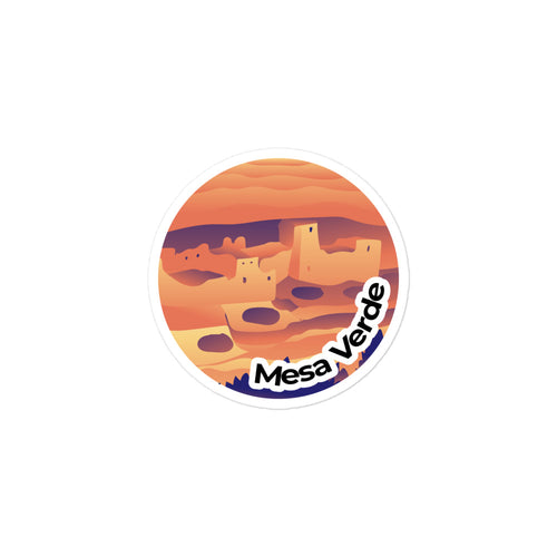 Mesa Verde National Park Sticker | Mesa Verde Round Sticker