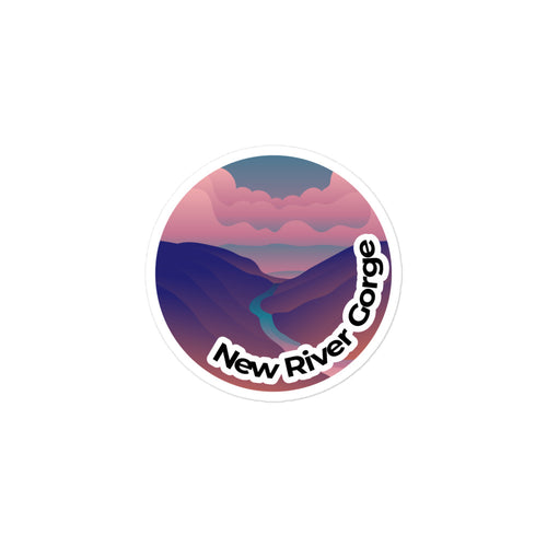 New River Gorge National Park Sticker | New River Gorge Round Sticker