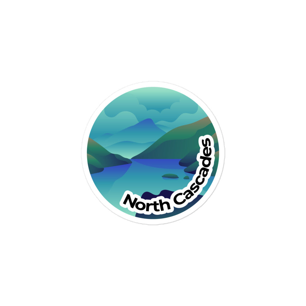 North Cascades National Park Sticker | North Cascades Round Sticker