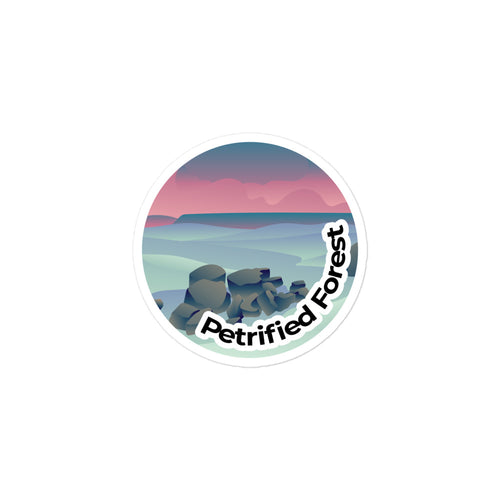 Petrified Forest National Park Sticker | Petrified Forest Round Sticker