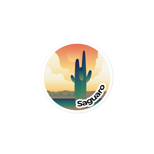 Saguaro National Park Sticker | Saguaro Round Sticker