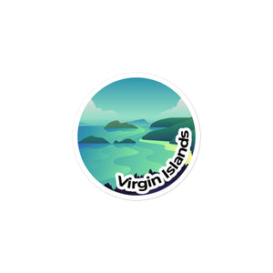 Virgin Islands National Park Sticker | Virgin Islands Round Sticker
