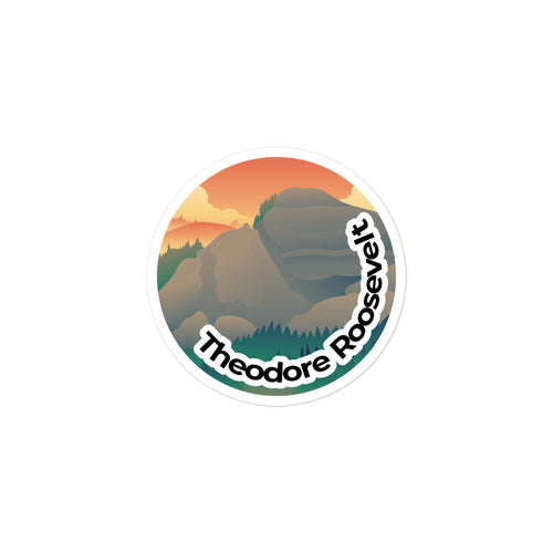 Theodore Roosevelt National Park | Theodore Roosevelt Round Sticker