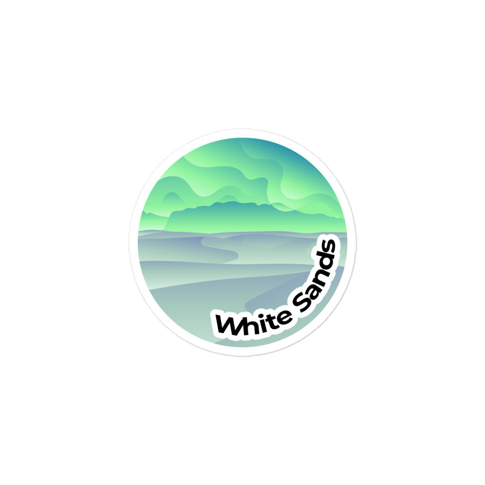 White Sands National Park Stickers | White Sands Round Sticker