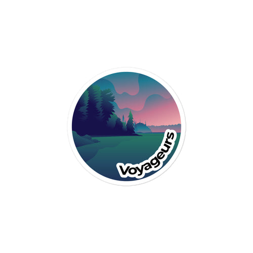 Voyageurs National Park Sticker | Voyageurs Round Sticker