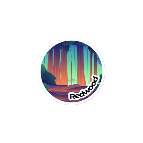 Redwood National Park Sticker | Redwood Round Sticker