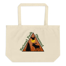 Load image into Gallery viewer, Large National Park Obsessed Logo tote bag
