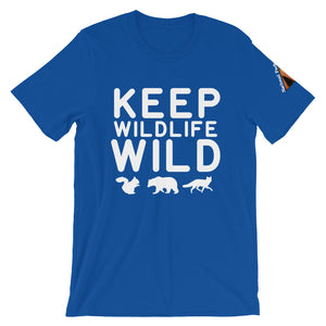 Keep Wildlife Wild White Text Shirt