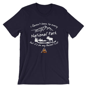 National Parks are on my Bucket List T-Shirts