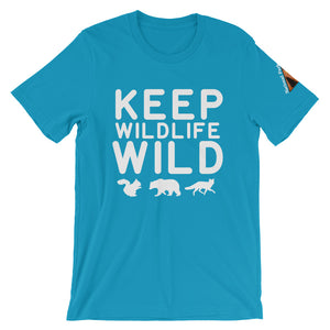 Keep Wildlife Wild White Text Shirt