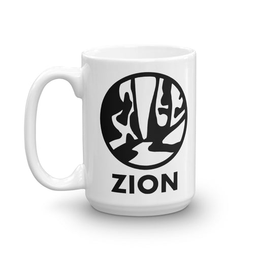 Zion National Park Line Logo Mug