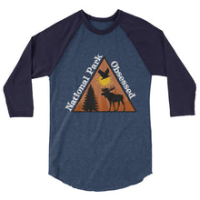 Load image into Gallery viewer, National Park Obsessed 3/4 Sleeve Raglan Shirt