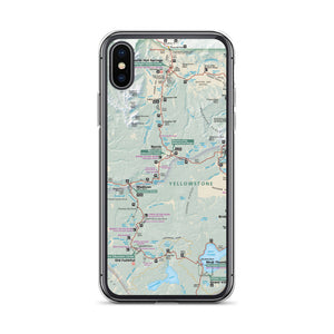 Yellowstone Map iPhone Case