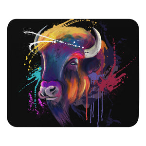 Bison Head Mouse pad