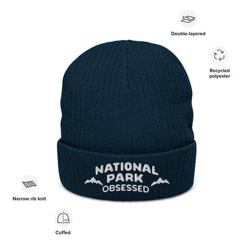 Ribbed Knit Beanie - National Park Obsessed