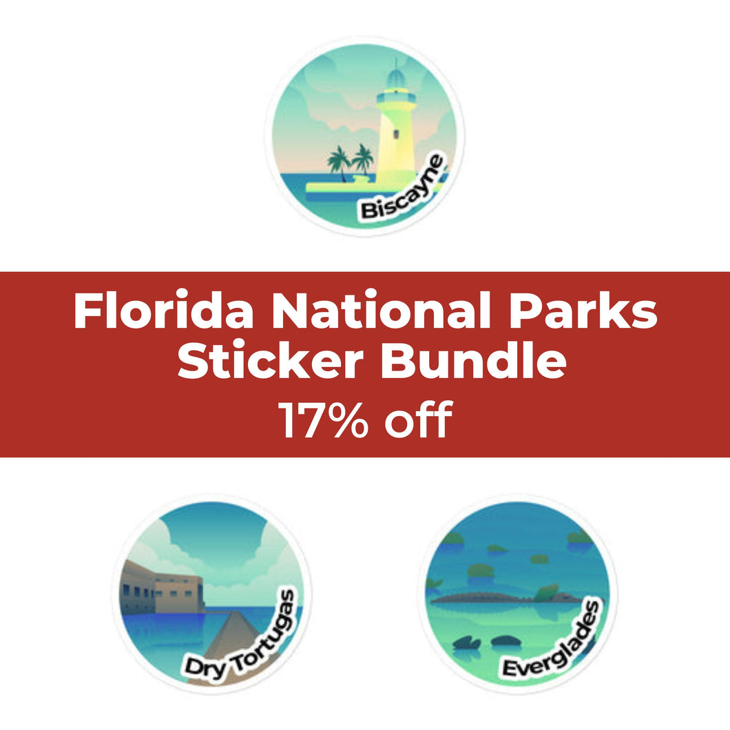 Florida National Parks Sticker Bundle