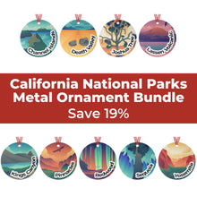 Load image into Gallery viewer, California National Parks Metal Ornament Bundle