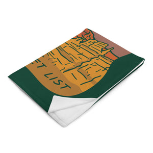 "National Parks are on my Bucket List" Throw Blanket