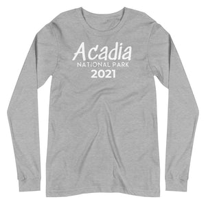 Acadia National Park with customizable year Long Sleeve Tee