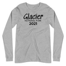 Load image into Gallery viewer, Glacier with customizable year Long Sleeve Shirt