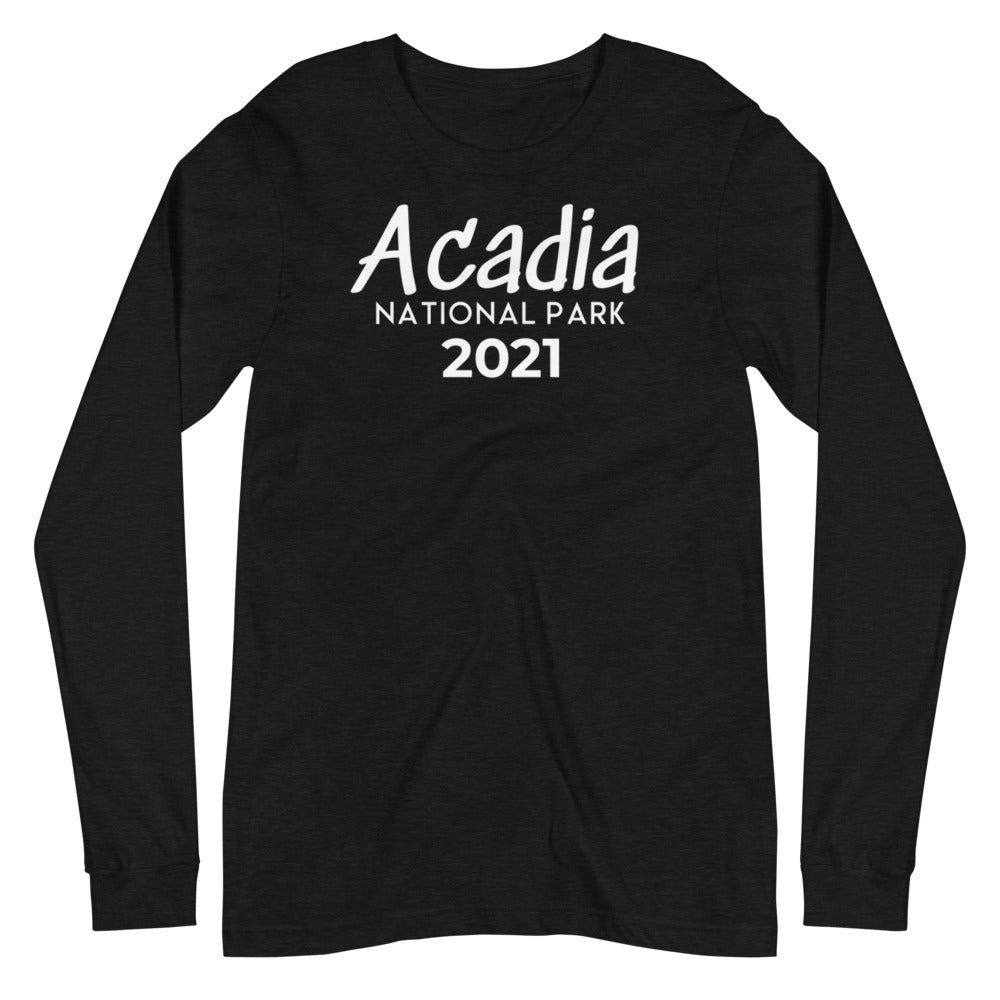 Acadia National Park with customizable year Long Sleeve Tee