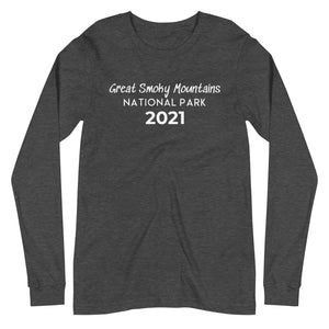 Great Smoky Mountains with customizable year Long Sleeve Shirt